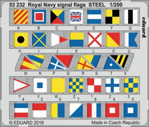 Go to product EDUARD 53232 - 1:200 Royal Navy signal flags - Steel