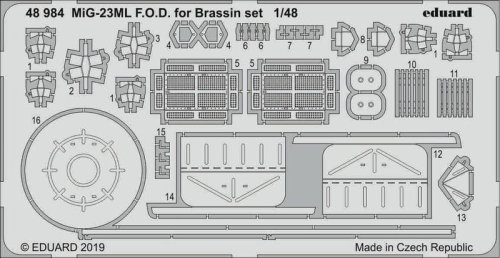 Go to product EDUARD 48984 - 1:48 MiG-23ML F.O.D. for Brassin set