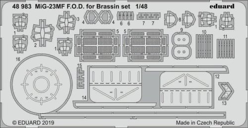 Go to product EDUARD 48983 - 1:48 MiG-23MF F.O.D. for Brassin set