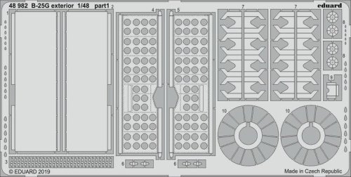 Go to product EDUARD 48982 - 1:48 B-25G exterior