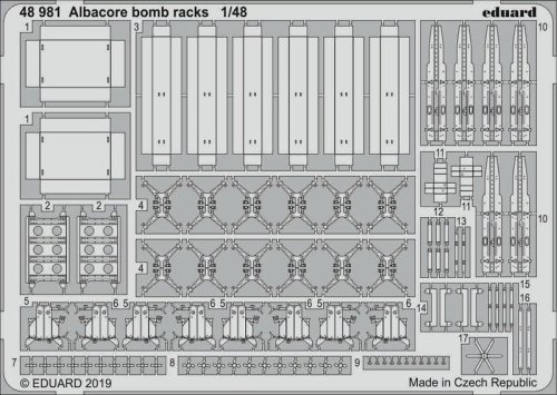 Go to product EDUARD 48981 - 1:48 Albacore bomb racks