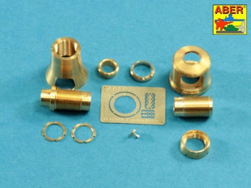 Go to product ABER 16L15 - 1:16 Muzzle brake for German 7,5cm barrel used on Panther Ausf.G