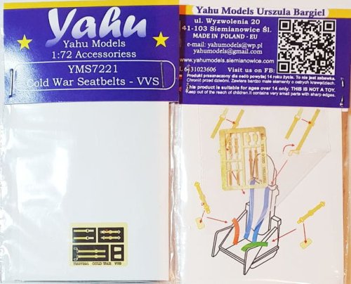 Go to product YAHU YMS7221 - 1:72 Cold War seatbelts - VVS Soviet