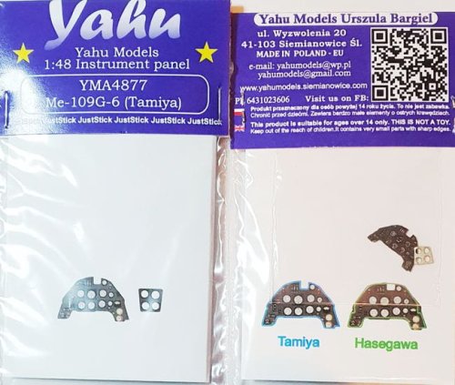 Go to product YAHU YMA4877 - 1:48  Messerschmitt Me 109 G-6 - Instrument Panel