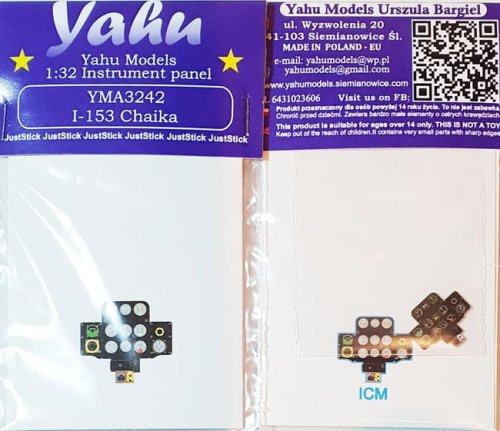 Go to product YAHU YMA3242 - 1:32 I-153 Chaika - Instrument Panel
