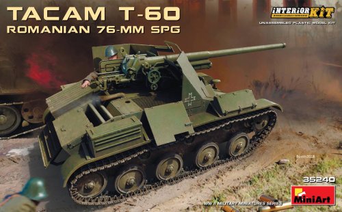 Go to product MINIART 35240 - 1:35 Romanian 76-mm SPG Tacam T-60 w/ interior