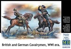 MASTER BOX 35184 - 1:35 British and German Cavalrymen WWI era