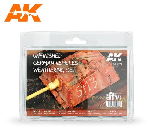 Go to product AK INTERACTIVE 4176 - Unfinished German Vehicles Weathering Set