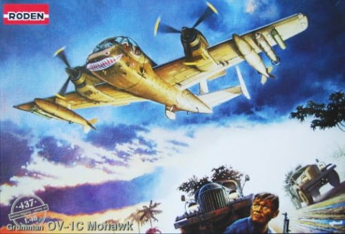 Go to product RODEN 437 - 1:48 OV-1C Mohawk