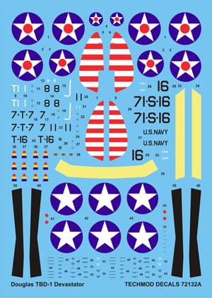 Go to product TECHMOD 72132 - 1:72 Douglas TBD-1 Devastator
