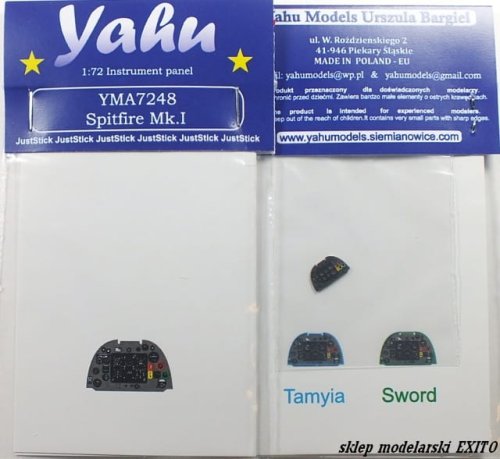 Go to product YAHU YMA7248 - 1:72 Spitfire Mk.I - Instrument Panel