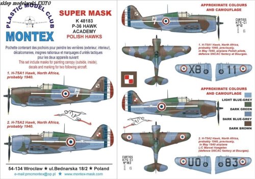 Go to product MONTEX K48183 - 1:48 P-36 Hawk Polish