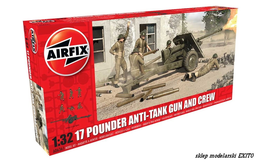 Go to product AIRFIX 06361 - 1:32 17 Pounder Anti-Tank Gun and Crew