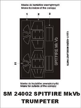 Go to product MONTEX SM24002 - 1:24 Spitfire Mk.V B