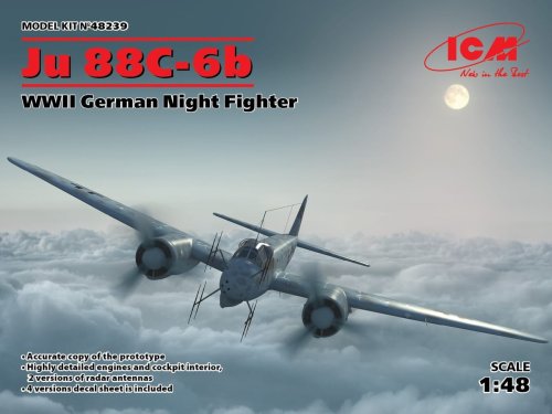 Go to product ICM 48239 - 1:48 Ju 88?-6b WWII German Night Fighter