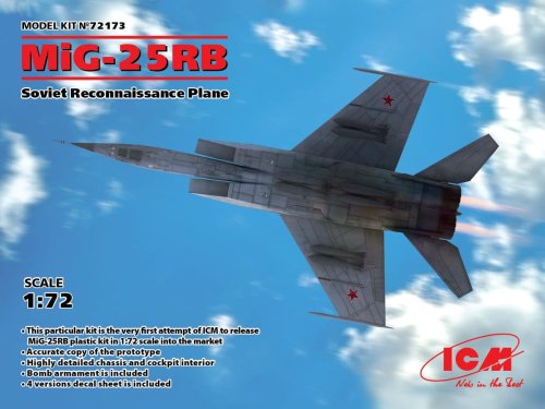 Go to product ICM 72173 - 1:72 MiG-25 RB, Soviet Reconnaissance Plane