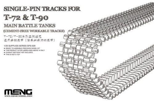 Go to product MENG MODEL SPS029 - 1:35 Single-Pin tracks for T-72 & T-90 Main Battle Tanks