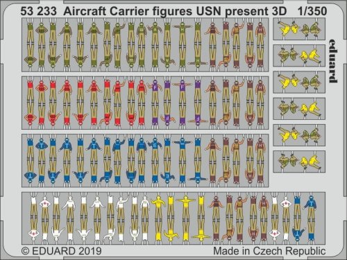 Go to product EDUARD 53233 - 1:350 Aircraft Carrier figures USN present 3D
