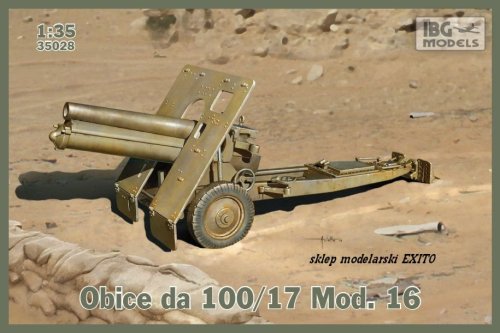 Go to product IBG 35028 - 1:35 Obice da 100/17 Mod.16 (Italian version of Skoda 100mm Howitzer)