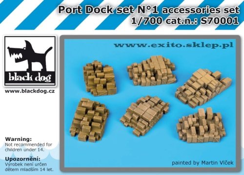 Go to product BLACK DOG S70001 - 1:700 Port Dock set N°1 accessories set