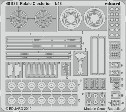 Go to product EDUARD 48986 - 1:48 Rafale C exterior