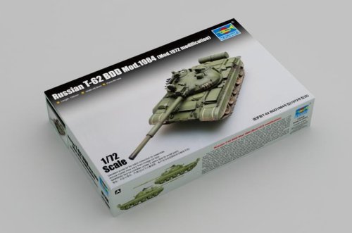 Go to product TRUMPETER 07148 - 1:72 Russian T-62 BDD Mod.1984 Mod.1972 Modification