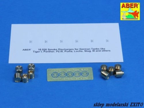 Go to product ABER 16101 - 1:16 German Smoke Discharges for rear five grenade racks