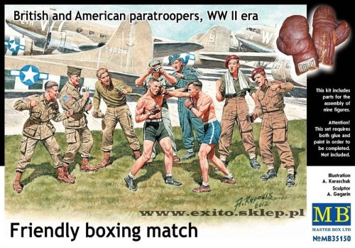 Go to product MASTER BOX 35150 - 1:35 Friendly boxing match. British and American paratroopers WW II