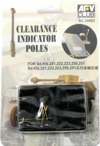 AFV CLUB AC 35002 - 1:35 Clearance Indicator Poles for Sd.Kfz 221/222/223/250/251