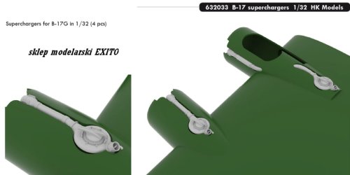 Go to product EDUARD 632033 - 1:32 Boeing B-17 superchargers