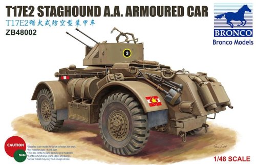 Go to product BRONCO ZB 48002 - 1:48 T17E2 Staghound A.A.