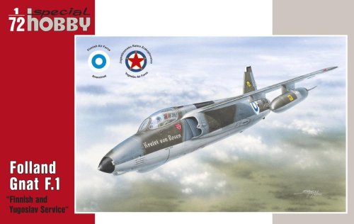 Go to product SPECIAL HOBBY 72137 - 1:72 Folland Gnat F. Mk. I - Finnish and Yugoslav Service