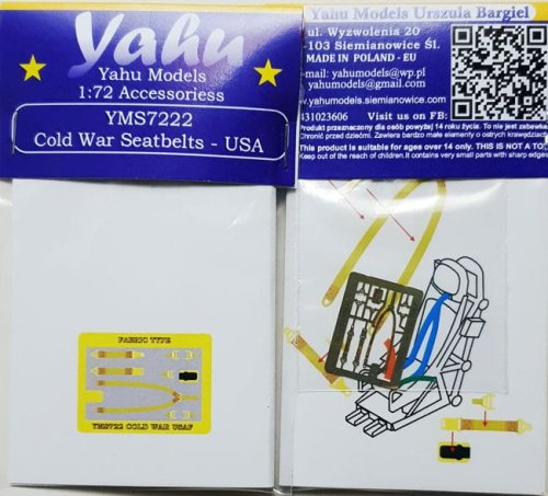 Go to product YAHU YMS7222 - 1:72 Cold War seatbelts - USA - Fabric