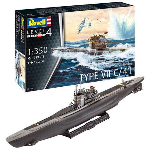 Go to product REVELL 65154 - 1:350 German Submarine Type VII C/41