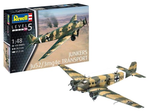 Go to product REVELL 03918 - 1:48 Junkers Ju52/3m Transport