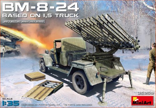 Go to product MINIART 35259 - 1:35 BM-8-24 Based on 1,5t Truck