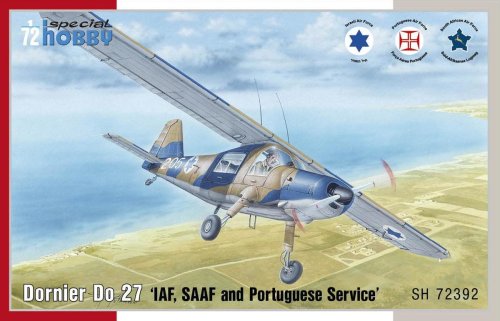 Go to product SPECIAL HOBBY 72392 - 1:72 Dornier Do 27 IDF SAAF and Portuguese Service