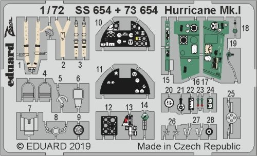 Go to product EDUARD SS654 - 1:72 Hurricane Mk.I