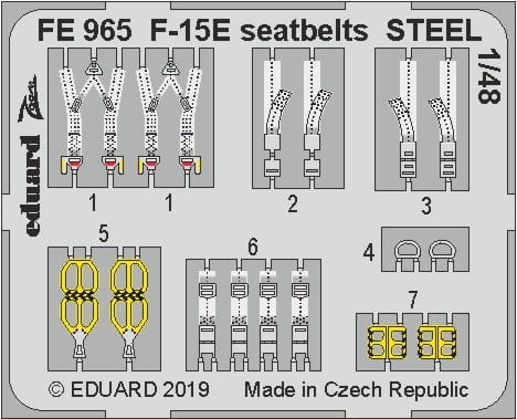 Go to product EDUARD FE965 - 1:48 F-15E seatbelts - Steel