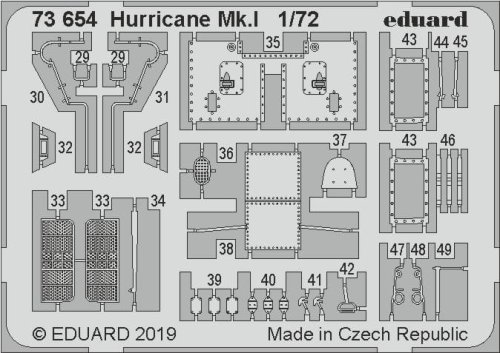 Go to product EDUARD 73654 - 1:72 Hurricane Mk.I