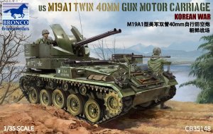 BRONCO CB 35148 - 1:35 US M19A1 Twin 40mm Gun Motor Carriage Korean War
