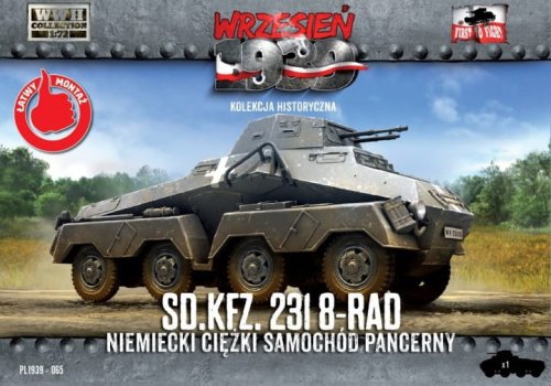 Go to product FIRST TO FIGHT 065 -  September 1939 - 1:72 Sd.Kfz.231 8-rad. Magazine with a model kit.