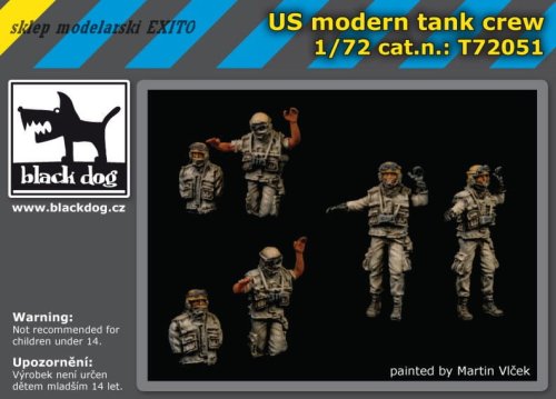 Go to product BLACK DOG T72051 - 1:72 US modern tank crew