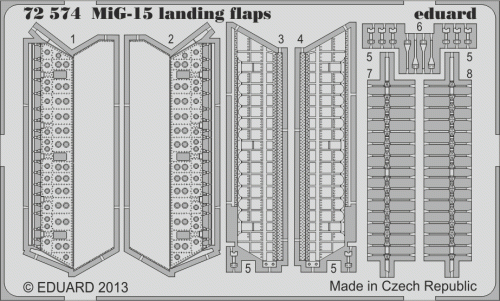 Go to product EDUARD 72574 - 1:72 MiG-15 landing flaps