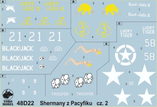 Go to product TORO MODEL 48D22 - 1:48 Shermans from Pacific Islands pt.2