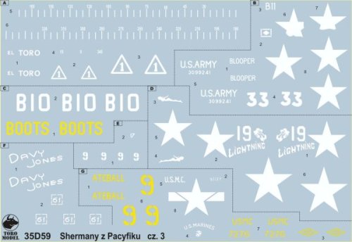 Go to product TORO MODEL 35D59 - 1:35 Shermans from Pacific Islands pt.3