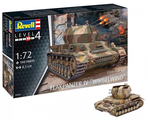 Go to product REVELL 03267 - 1:72 Flakpanzer IV Wirbelwind (2 cm Flak 38)