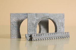 AUHAGEN 41587 H0 - Tunnel portals double track