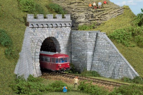 Go to product AUHAGEN 11342 H0 - Tunnel portals single track