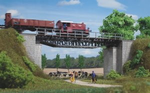AUHAGEN 11365 H0 - Half-timbered bridge